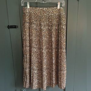 JCrew Factory Pleated Midi-Skirt Size 2